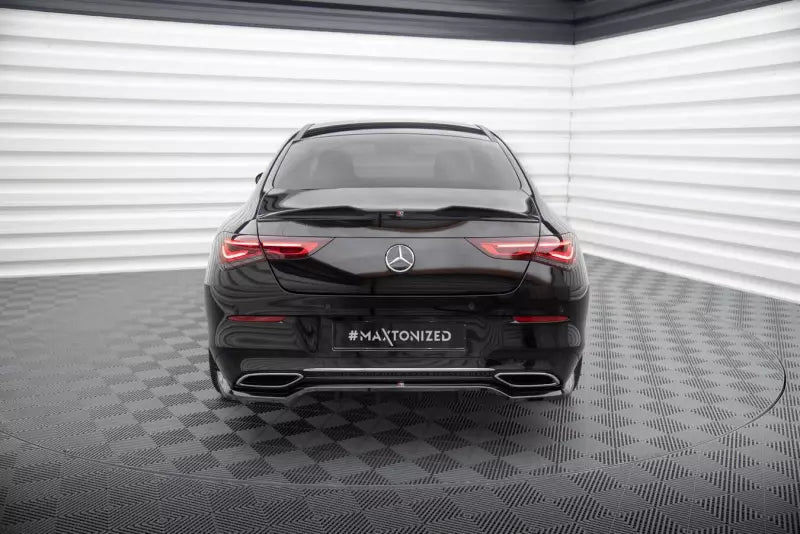 Maxton Design mittlerer Heckdiffusor DTM Look für Mercedes-Benz CLA Coupe C118 Hochglanz schwarz – Ansicht 2