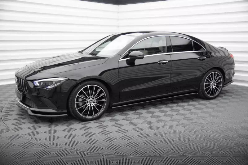 Maxton Design Seitenschweller (Paar) für Mercedes-Benz CLA C118 Hochglanz schwarz – Ansicht 2