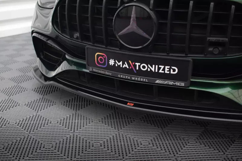 Maxton Design Frontlippe für Mercedes-AMG E63 W213 Facelift Hochglanz schwarz – Ansicht 3