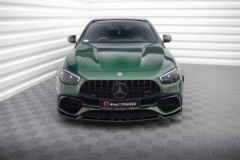 Maxton Design Frontlippe V.2 für Mercedes-AMG E63 W213 Facelift Hochglanz schwarz – Ansicht 2