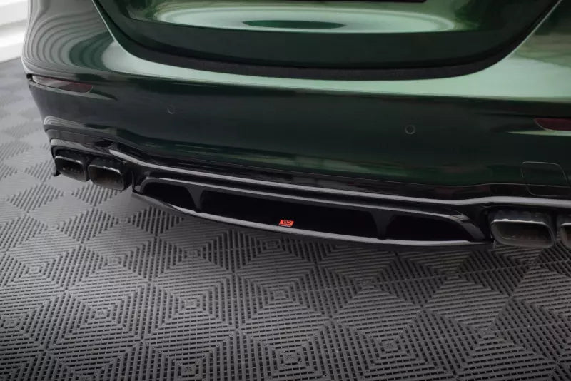 Maxton Design mittlerer Heckdiffusor DTM Look für Mercedes-AMG E63 W213 Facelift Hochglanz schwarz – Ansicht 3