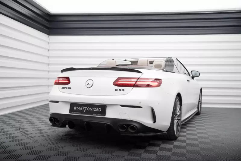 Maxton Design Heckspoiler Lippe für Mercedes-Benz E Cabriolet AMG-Line / E53 AMG A238 Hochglanz schwarz – Ansicht 2