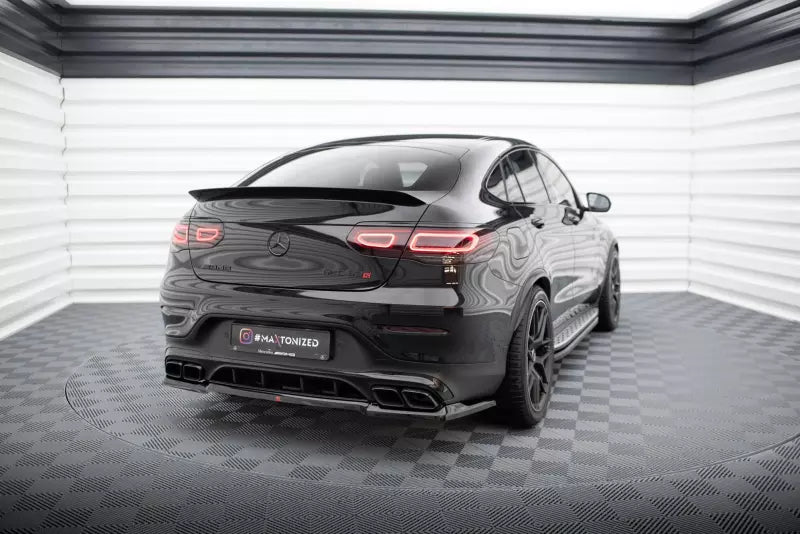 Maxton Design mittlerer Heckdiffusor DTM Look für Mercedes-AMG GLC 63 Coupe C253 Facelift Hochglanz schwarz – Ansicht 2