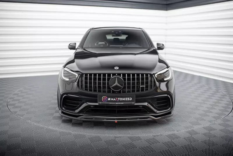 Maxton Design Frontlippe für Mercedes-AMG GLC 63 SUV / Coupe X253 / C253 Hochglanz schwarz – Ansicht 2