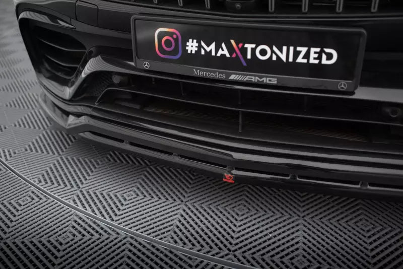 Maxton Design Frontlippe für Mercedes-AMG GLC 63 SUV / Coupe X253 / C253 Hochglanz schwarz – Ansicht 3