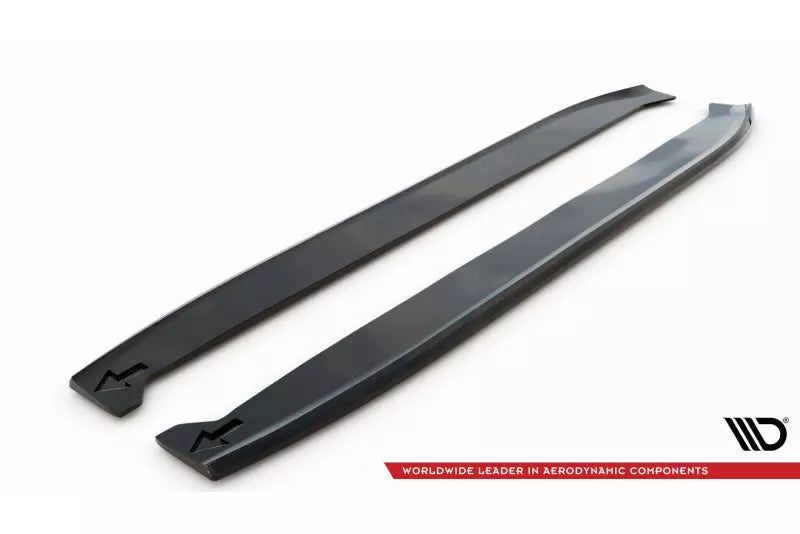 Maxton Design Seitenschweller (Paar) für Mercedes-AMG GLC 63 SUV / Coupe X253 / C253 Hochglanz schwarz – Ansicht 3