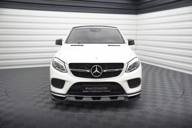 Maxton Design Frontlippe für Mercedes-Benz GLE Coupe 43 AMG / AMG-Line C292 Hochglanz schwarz – Ansicht 2