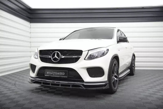 Maxton Design Frontlippe V.2 für Mercedes-Benz GLE Coupe 43 AMG / AMG-Line C292 Hochglanz schwarz – Ansicht 1