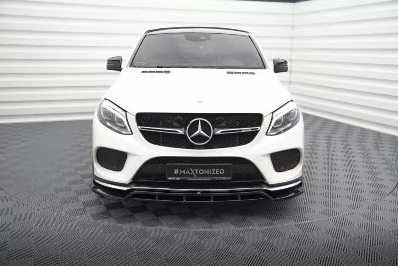 Maxton Design Frontlippe V.2 für Mercedes-Benz GLE Coupe 43 AMG / AMG-Line C292 Hochglanz schwarz – Ansicht 2