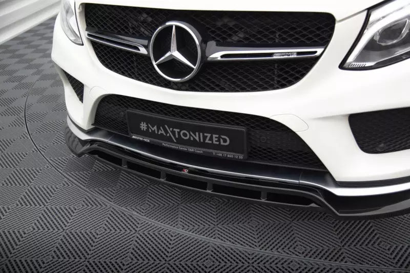 Maxton Design Frontlippe V.2 für Mercedes-Benz GLE Coupe 43 AMG / AMG-Line C292 Hochglanz schwarz – Ansicht 3