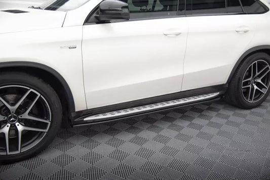 Maxton Design Seitenschweller (Paar) für Mercedes-Benz GLE Coupe 43 AMG / AMG-Line C292 Hochglanz schwarz – Ansicht 1