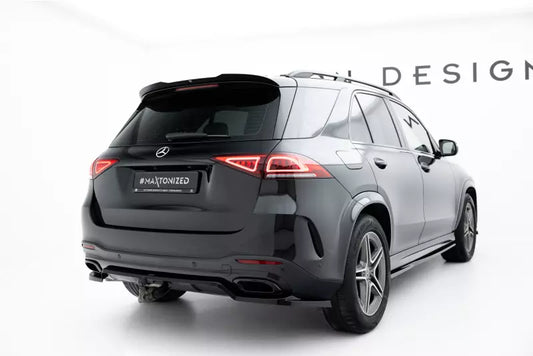 Maxton Design mittlerer Heckdiffusor DTM Look für Mercedes-Benz GLE SUV AMG-Line W167 Hochglanz schwarz – Ansicht 1
