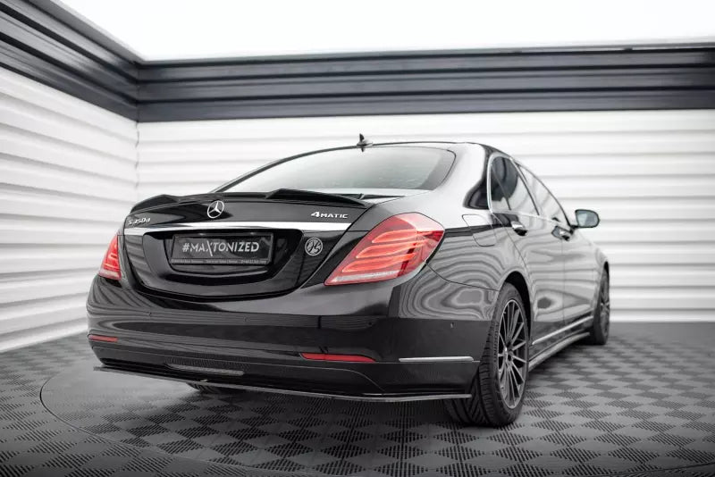 Maxton Design Heckspoiler 3D für Mercedes-Benz S W222 Hochglanz schwarz – Ansicht 3