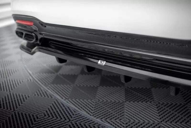 Maxton Design mittlerer Heckdiffusor DTM Look für Mercedes-Benz S AMG-Line W222 Facelift Hochglanz schwarz – Ansicht 2