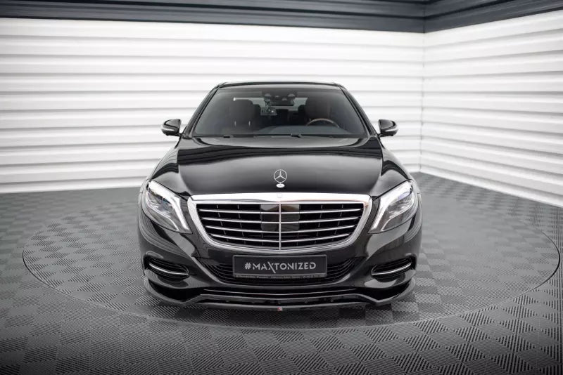 Maxton Design Frontlippe für Mercedes-Benz S W222 Hochglanz schwarz – Ansicht 2