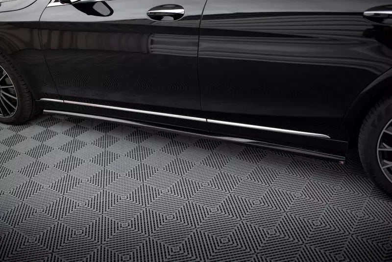 Maxton Design Seitenschweller (Paar) für Mercedes-Benz S W222 Hochglanz schwarz – Ansicht 3