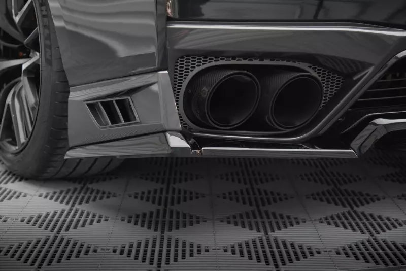 Maxton Design Diffusor Flaps für Nissan GTR R35 Facelift Hochglanz schwarz – Ansicht 2