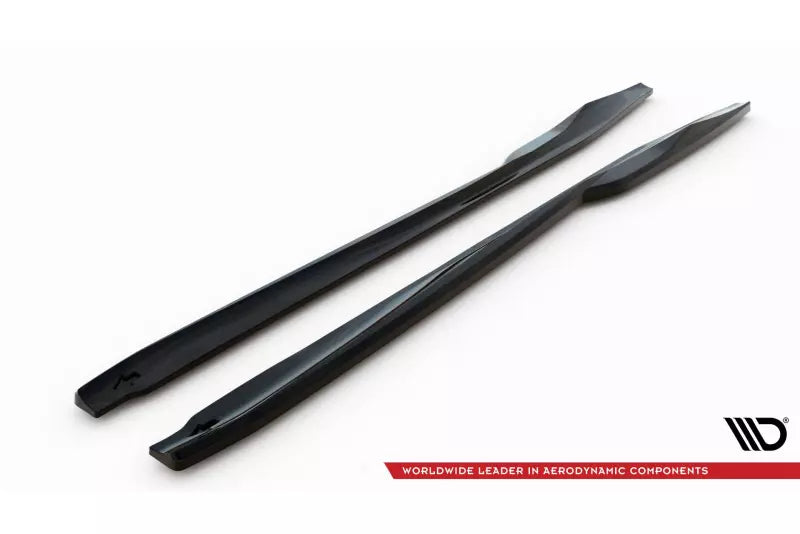 Maxton Design Seitenschweller (Paar) für Nissan GTR R35 Facelift Hochglanz schwarz – Ansicht 3