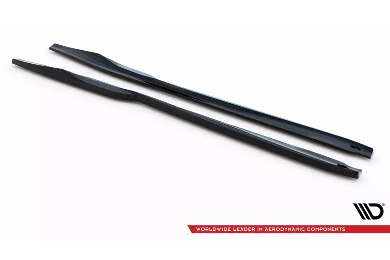 Maxton Design Seitenschweller (Paar) für Nissan GTR R35 Facelift Hochglanz schwarz – Ansicht 4
