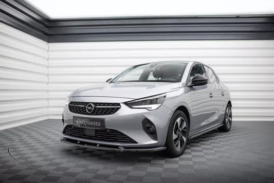 Maxton Design Frontlippe für Opel Corsa F ( Mk6) Hochglanz schwarz – Ansicht 1