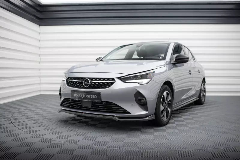 Maxton Design Frontlippe V.2 für Opel Corsa F ( Mk6) Hochglanz schwarz – Ansicht 1