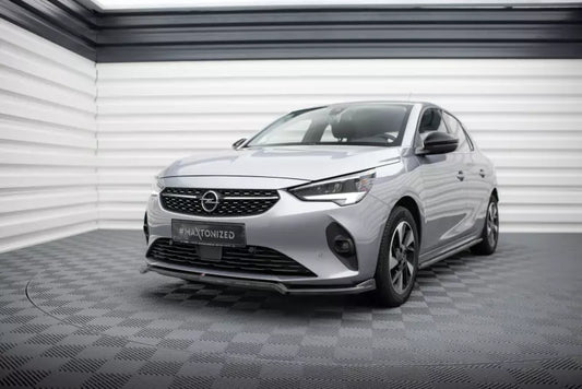 Maxton Design Frontlippe V.2 für Opel Corsa F ( Mk6) Hochglanz schwarz – Ansicht 1