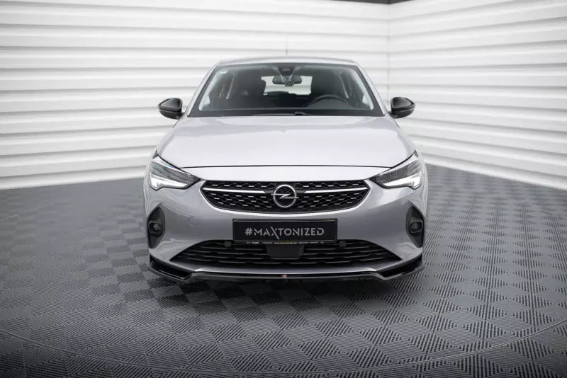 Maxton Design Frontlippe V.2 für Opel Corsa F ( Mk6) Hochglanz schwarz – Ansicht 2