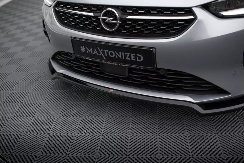 Maxton Design Frontlippe V.2 für Opel Corsa F ( Mk6) Hochglanz schwarz – Ansicht 3