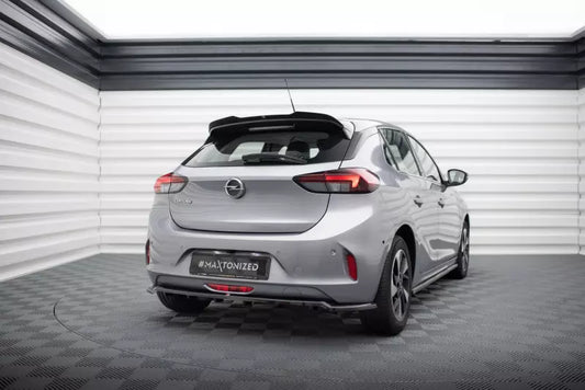 Maxton Design mittlerer Heckdiffusor DTM Look für Opel Corsa F ( Mk6) Hochglanz schwarz – Ansicht 1