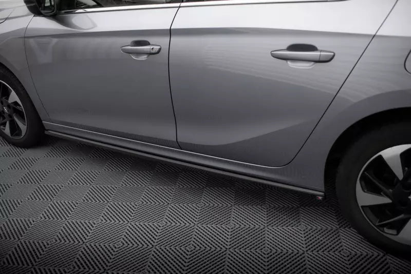 Maxton Design Seitenschweller (Paar) für Opel Corsa F ( Mk6) Hochglanz schwarz – Ansicht 3