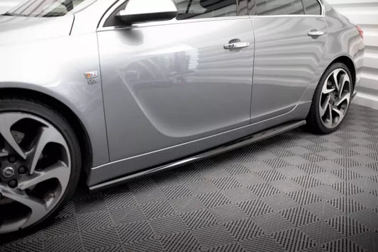 Maxton Design Seitenschweller (Paar) für Opel Insignia OPC-Line Mk1 Hochglanz schwarz – Ansicht 1