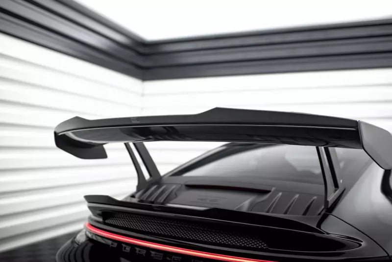 Maxton Design Heckspoiler Lippe für Porsche 911 992 GT3 Hochglanz schwarz – Ansicht 1