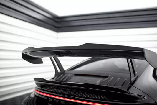 Maxton Design Heckspoiler Lippe für Porsche 911 992 GT3 Hochglanz schwarz – Ansicht 1