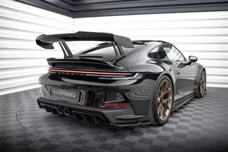 Maxton Design Heckspoiler Lippe für Porsche 911 992 GT3 Hochglanz schwarz – Ansicht 2