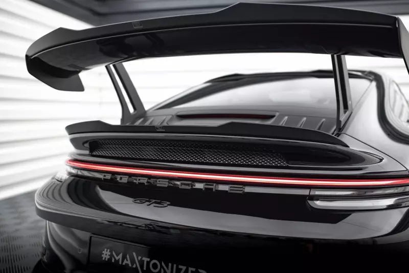 Maxton Design Heckspoiler Lippe für Porsche 911 992 GT3 Hochglanz schwarz – Ansicht 1