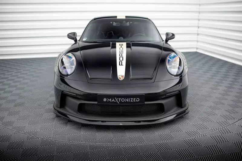 Maxton Design Frontlippe für Porsche 911 992 GT3 Hochglanz schwarz – Ansicht 2