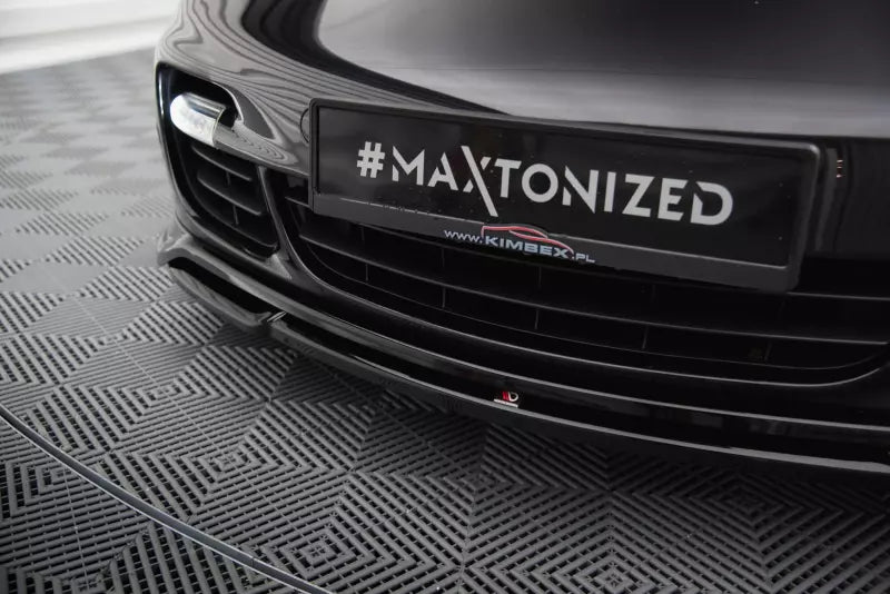 Maxton Design Frontlippe für Porsche 911 Turbo 997 Hochglanz schwarz – Ansicht 3