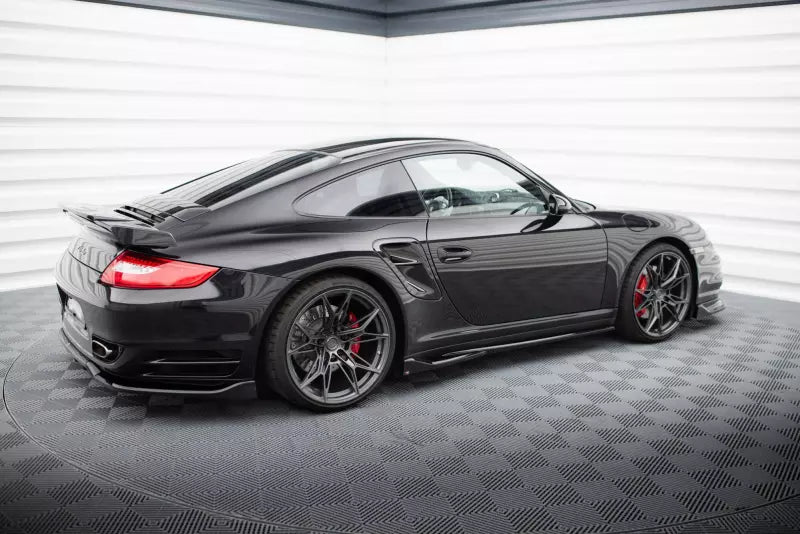 Maxton Design Seitenschweller (Paar) für Porsche 911 Turbo 997 Hochglanz schwarz – Ansicht 3