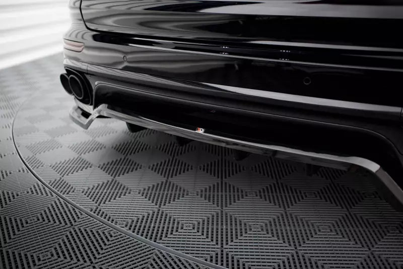 Maxton Design mittlerer Heckdiffusor DTM Look für Porsche Cayenne Mk2 Facelift Hochglanz schwarz – Ansicht 3