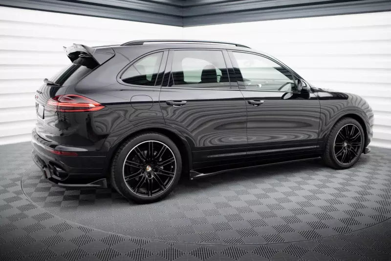 Maxton Design Seitenschweller (Paar) für Porsche Cayenne Mk2 Facelift Hochglanz schwarz – Ansicht 2