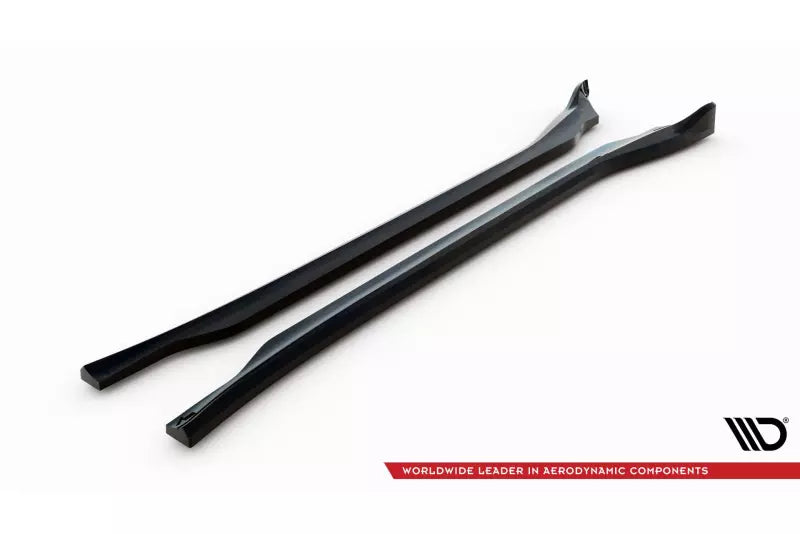 Maxton Design Seitenschweller (Paar) für Porsche Cayenne Mk2 Facelift Hochglanz schwarz – Ansicht 4