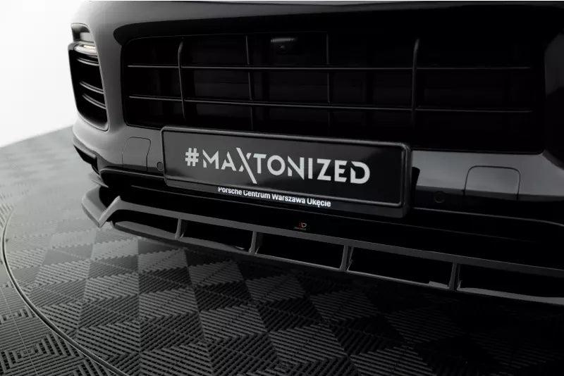 Maxton Design Frontlippe für Porsche Cayenne Sport Design Mk3 Hochglanz schwarz – Ansicht 3