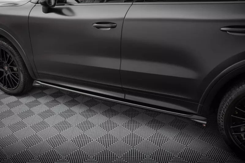 Maxton Design Seitenschweller (Paar) für Porsche Cayenne Sport Design Mk3 Hochglanz schwarz – Ansicht 3