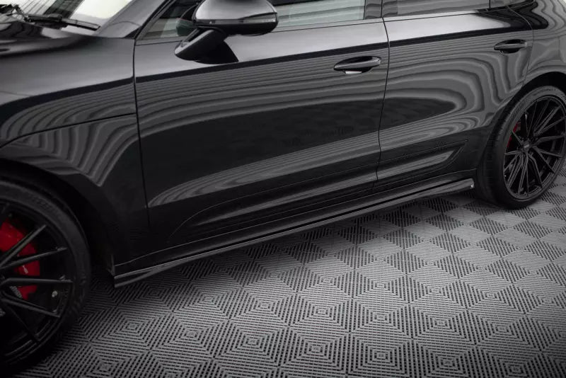 Maxton Design Seitenschweller (Paar) für Porsche Macan T Mk1 Facelift 2 Hochglanz schwarz – Ansicht 1