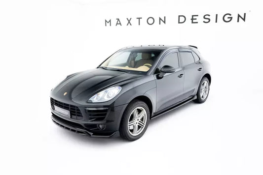 Maxton Design Frontlippe V.3 für Porsche Macan Mk1 Hochglanz schwarz – Ansicht 1