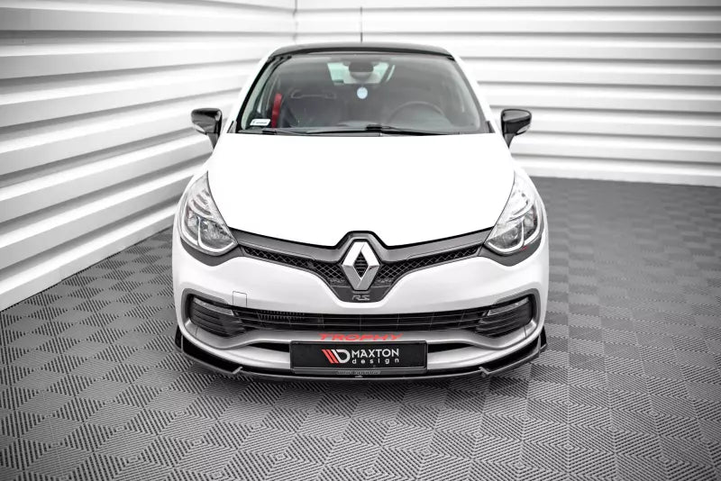 Maxton Design Frontlippe V.2 für Renault Clio RS Mk4 Hochglanz schwarz – Ansicht 2