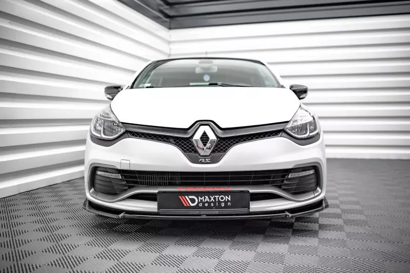 Maxton Design Frontlippe V.2 für Renault Clio RS Mk4 Hochglanz schwarz – Ansicht 3