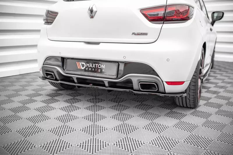 Maxton Design mittlerer Heckdiffusor DTM Look für Renault Clio RS Mk4 Hochglanz schwarz – Ansicht 1