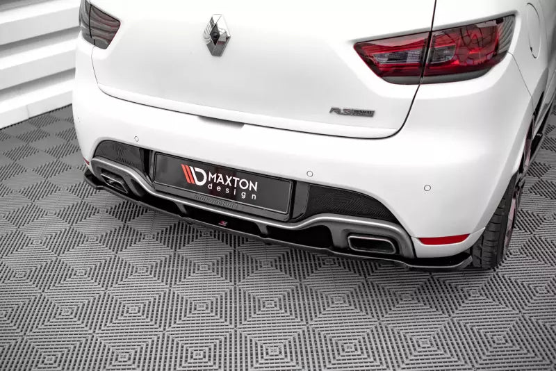 Maxton Design mittlerer Heckdiffusor DTM Look für Renault Clio RS Mk4 Hochglanz schwarz – Ansicht 3