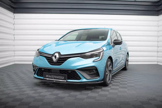 Maxton Design Frontlippe V.2 für Renault Clio R.S. Line Mk5 Hochglanz schwarz – Ansicht 1